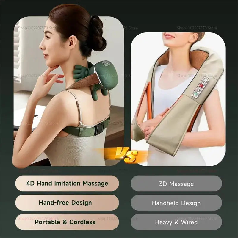 4D Deep Neck Finger Massager