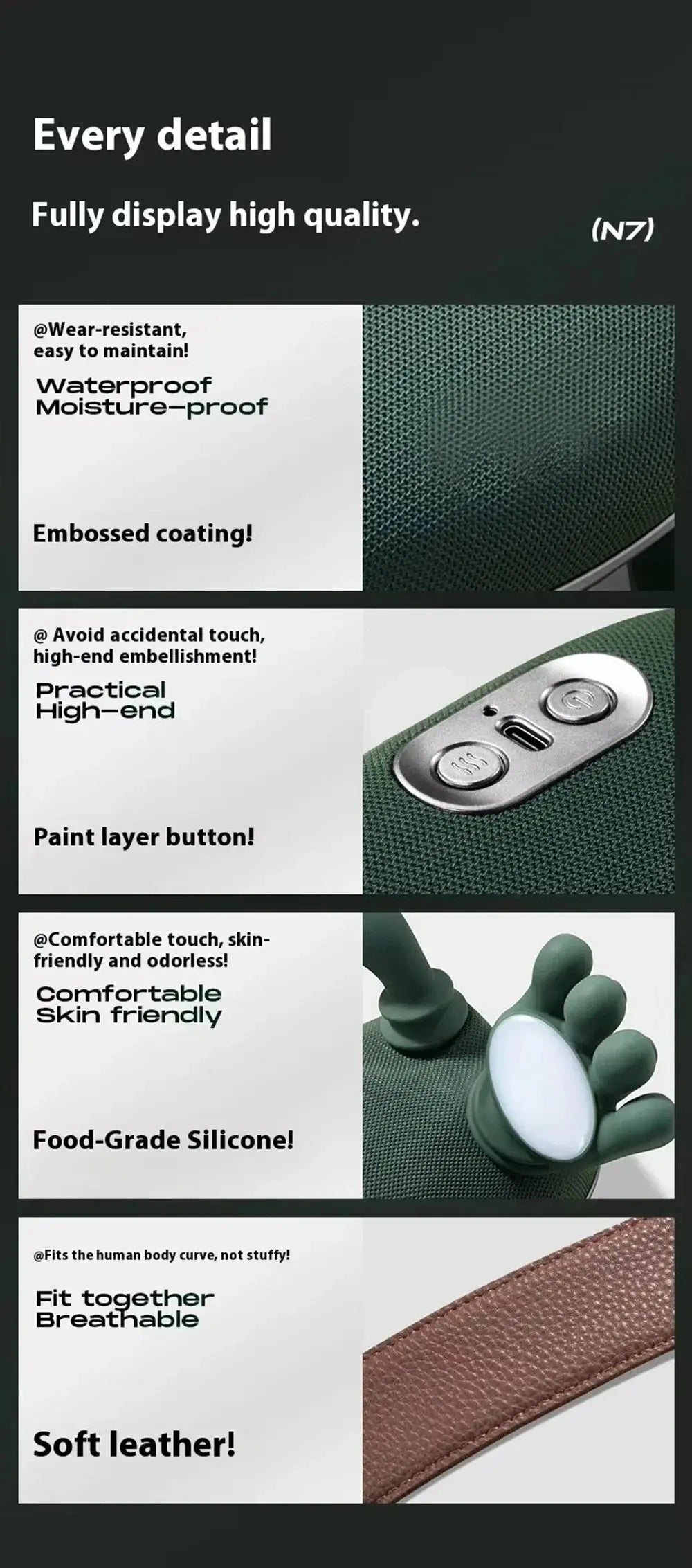 4D Deep Neck Finger Massager